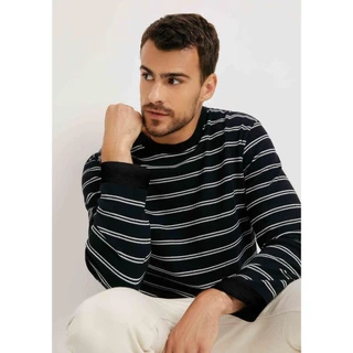 Camiseta Masculina Manga Longa Texturizada Fio Tinto Hering