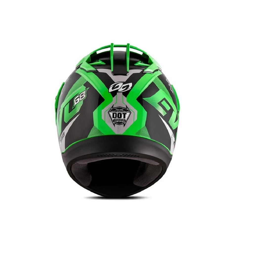Capacete Liberty Evolution 788 G8 Evo Verde Brilhante Tamanho 56