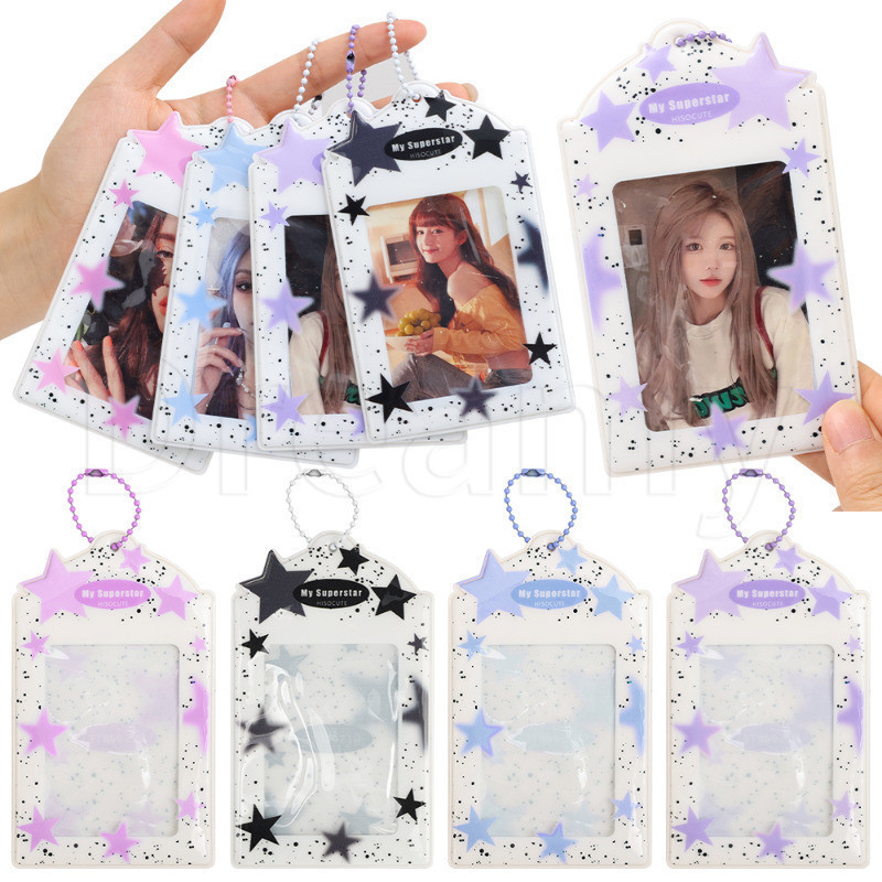 Porta-Cartões Em PVC Star Photocard-Chaves Com Moldura Fotográfica