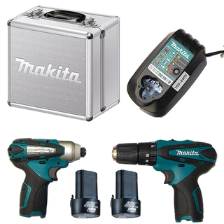 Combo Parafusadeira Furadeira e Parafusadeira de Impacto à Bateria DK1493 Makita