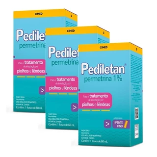 Kit 3 und Permetrina - Pediletan Loção Capilar 60ml em Oferta na Shopee