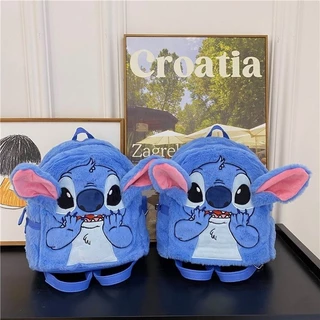 Saco De Pelúcia Stitch Plush Meninos Meninas Anime Cartoon Lilo & Doll Armazenamento De Grande Capacidade Moda Para Crianças