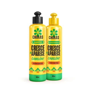 Kit Shampoo e Condicionador 300mL Chikas Cresce e Aparece