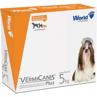 VERMICANIS PLUS VERMÍFUGO CÃES 5 KG - 4 COMPRIMIDOS