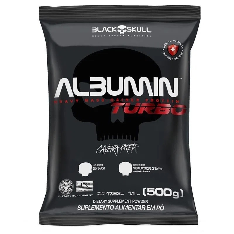 Albumina Albumin Turbo Refil 500G Black Skull