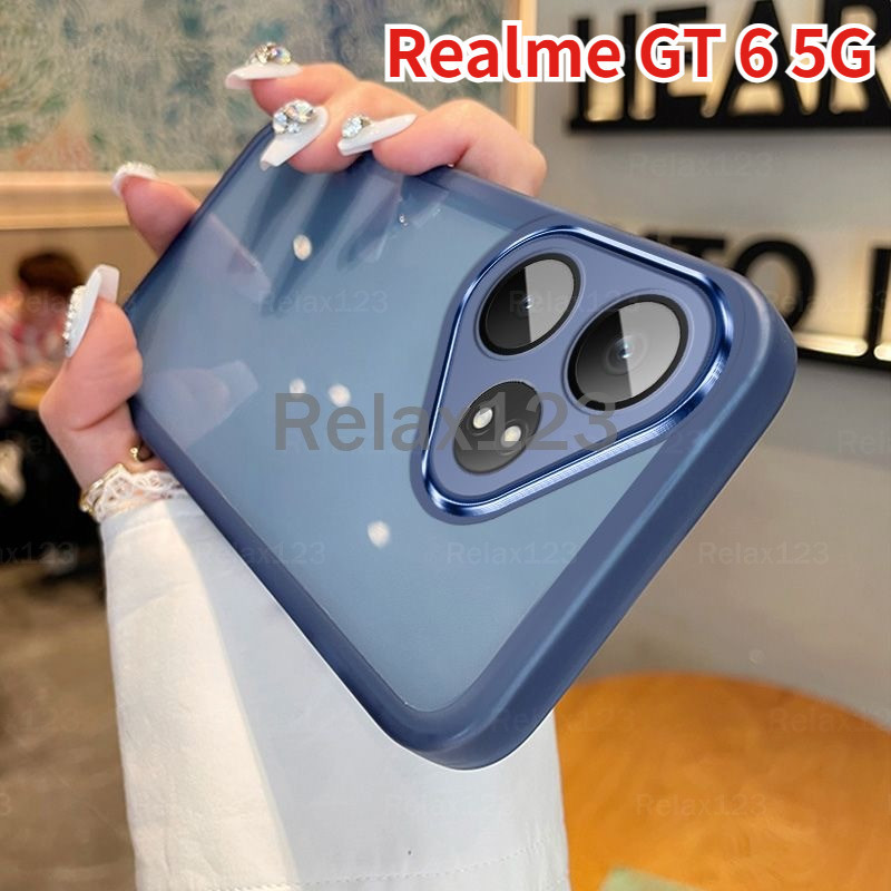 Para OPPO Realme GT 6 5G RealmeGT 6 RealmeGT6 5G Caixa 2024 De Telefone TPU Macia Transparente Capa Traseira À Prova De Choque