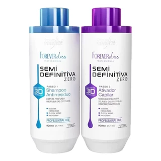 Forever Liss Promopack Semi Definitiva Shampoo + Ativador Capilar 3D 1L