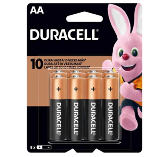 Pilha Alcalina Duracell AA cartela com 8UN