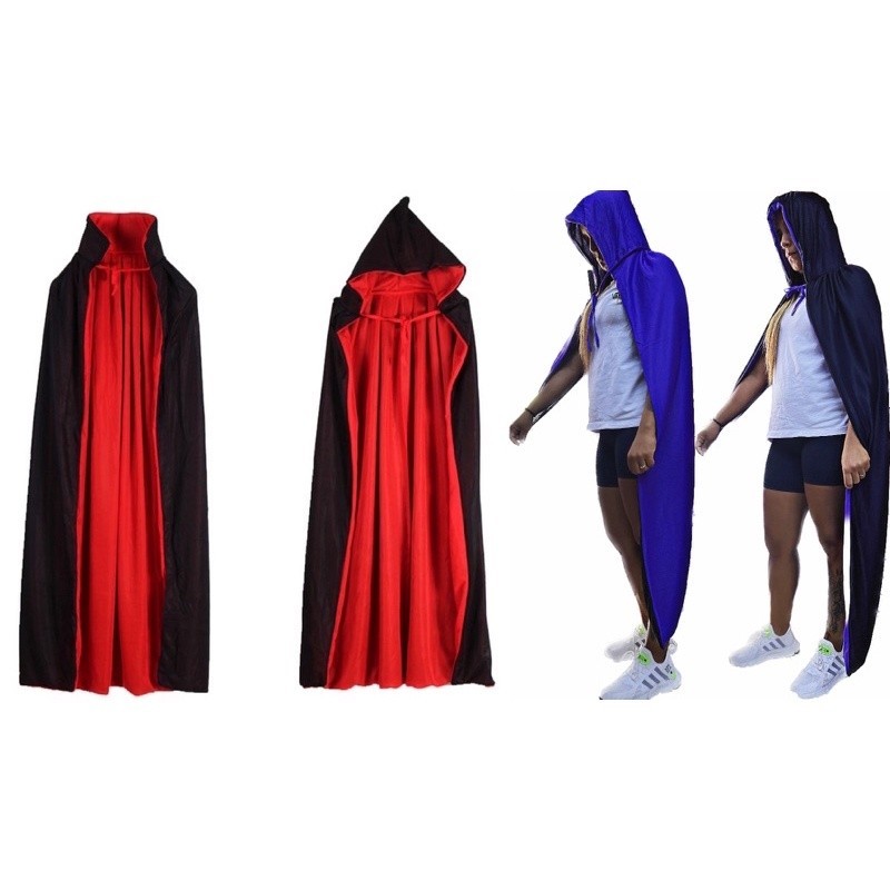 Winwild Capa De Vampiro Con Cuello - Negro Rojo De Doble Cara, Halloween Capa De Vampiro Para Niños Carnaval Halloween Cosplay Costume(XS-90cm