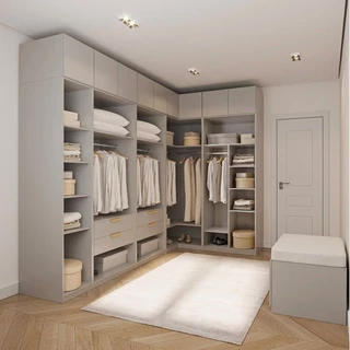 Guarda-roupa Modulado de Canto 10 Peças 9 Portas Jade Cabecasa Madeiramadeira