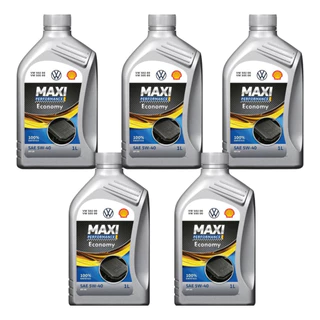 Kit 5 Lóleo Shell Maxi 5w40 502 00 Original Vw Gjzz502m2bra em Oferta na Shopee