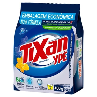Sabão em Pó Tixan Ypê Primavera 400g Embalagem com 24 Unidades em Oferta na Shopee