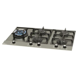 Cooktop 5 Bocas Fischer Platinium Prime a Gás com Mesa de Aço Escovado e Tripla Chama Bivolt em Oferta na Shopee