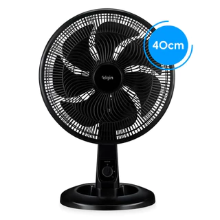 Ventilador de Mesa Breeze Air Preto 40cm 7 Pás 127V Elgin