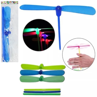 Kit 5 Brinquedos Pirocóptero com Luz LED a Bateria (18x16,5 cm), Diversão Garantida - Envio imediato