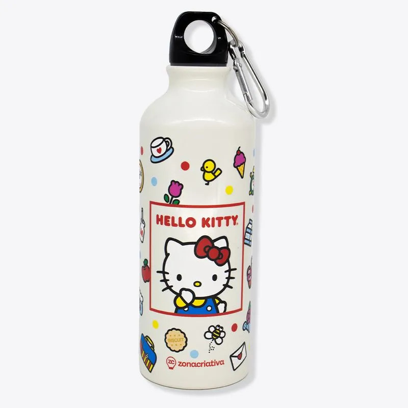 GARRAFA SQUEEZE 500ML HELLO KITTY PINK CHARMMY - Escorrega o Preço