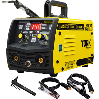 Maquina Tri Solda 140a Mig Tig Eletrodo Serralheiro Bivolt 127/220V Tork
