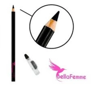 Lápis de Olhos Preto com Apontador Bella Femme BF10003
