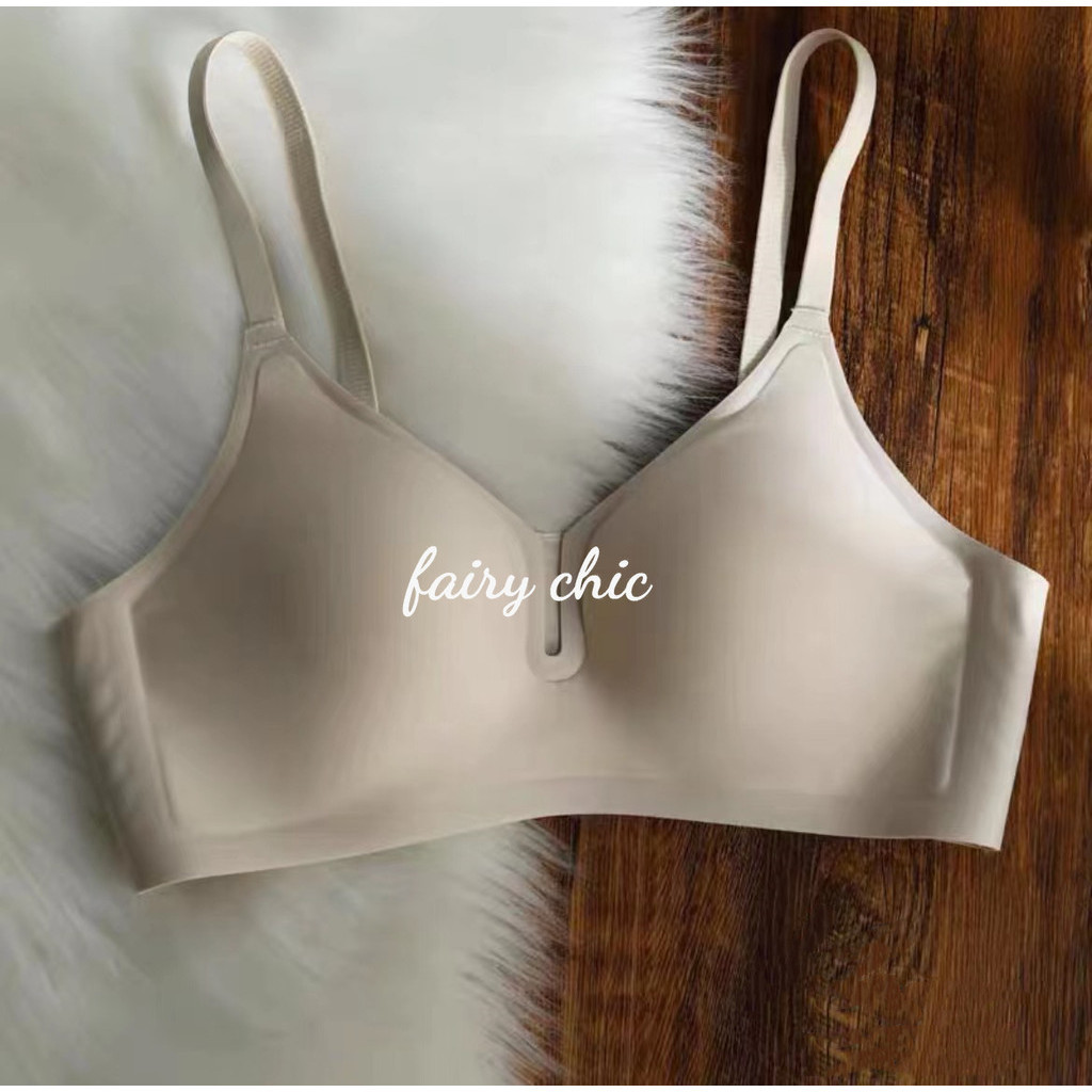 Sutiã Push up Pequeno Estilo Japonês Sem Costura Feminino S