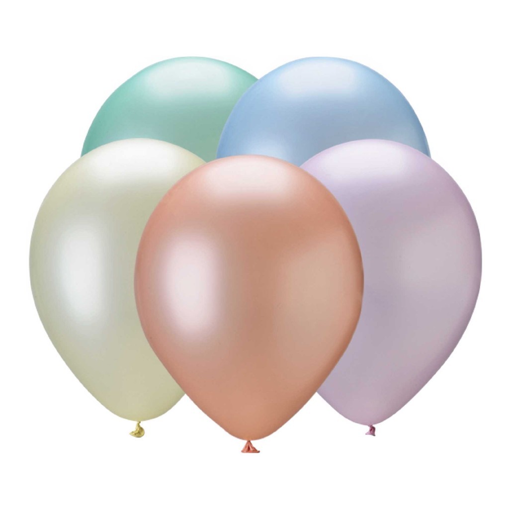 Balão Redondo 5 Pic Pic Sortido Perolado 25 Unidades | Shopee Brasil
