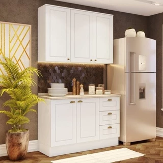 Cozinha Compacta 2 Peças Emily Espresso Móveis