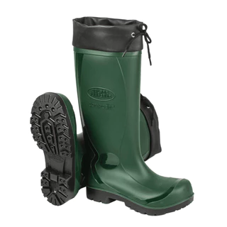 BOTA DE PVC AGRO VERDE CANO EXTRA LONGO C/FORRO E AMARRA CA 48442 2593 CALFOR