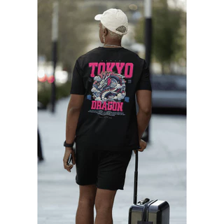 Camiseta Streetwear Tokyo Skatista Unissex Lançamento Algodão