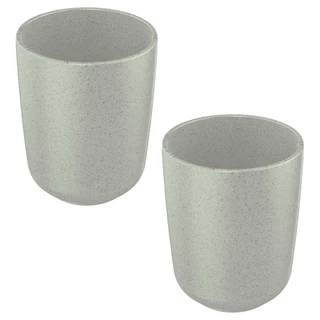 2x Porta Escova de Dente Banheiro de Ceramica OU Osaka Cinza