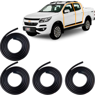 Kit 4 Borrachas de Porta S10 Nova Cabine Dupla 12 13 14 a 20