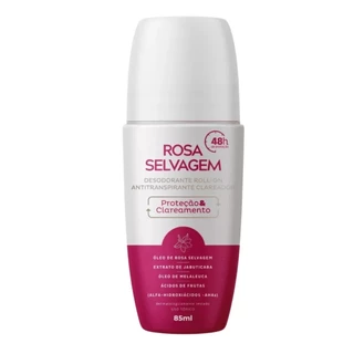 Desodorante Roll On Proteção Clareamento 85ml Rosa Selvagem