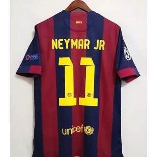 Retro BS Home Jersey Time Shirt 2014-2015 Homens Adultos A.INIESTA # 8 MESSI 10 Thai