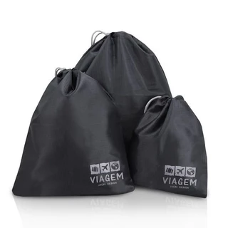 Kit Organizador de Malas para Viagem com 3 Peças Jacki Design
