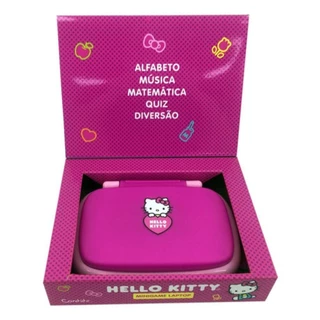 🎀💻 Laptop Infantil Educativo Hello Kitty Bilíngue – Candide | 6 Atividades