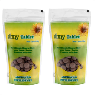 Kit 2 Fertilizante Mineral Adubo Liberação Lenta Tablet 250g Adubação Inteligente Enraizador Dimy