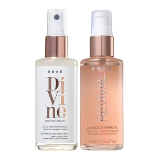 Kit Braé Máscara Líquida Divine, Óleo Capilar Revival Gorgeous Shine 60ml