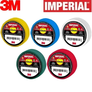 Kit 10 Fita Isolante Imperial 3M Uso Geral Alta Qualidade Eficaz Ótima Flexibilidade Fácil Aplicação Resistente Imperdível