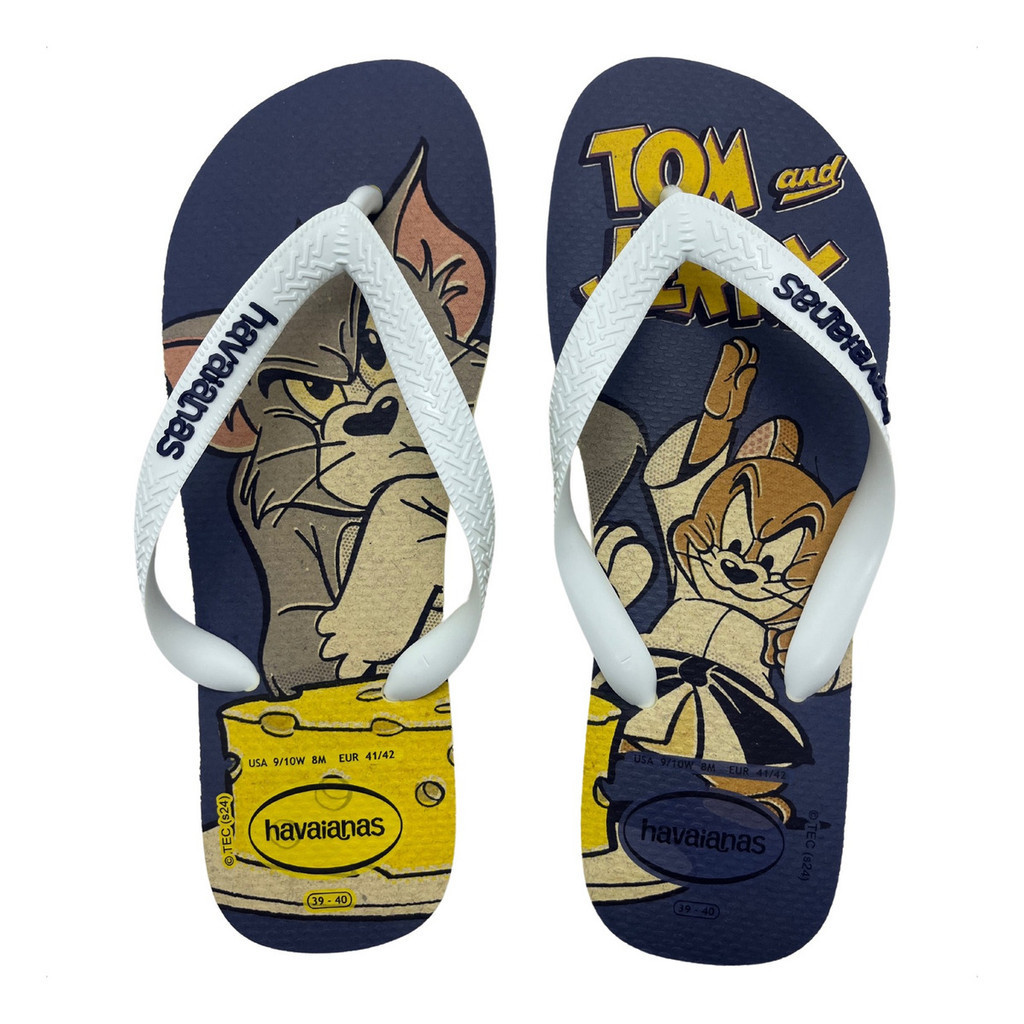 Chinelo Sandália Havaianas Top Warner Tom E Jerry Original Personagem ...