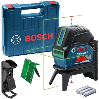 Nível à Laser de Linhas GCL 2-15 G (Linha Verde) c/ Maleta. Base Magnética e Clipe de Teto BOSCH