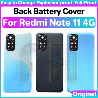 Tampa Traseira Da Bateria , Caixa De Vidro Para redmi note 11 4g , Porta Capa , Lente Câmera ,