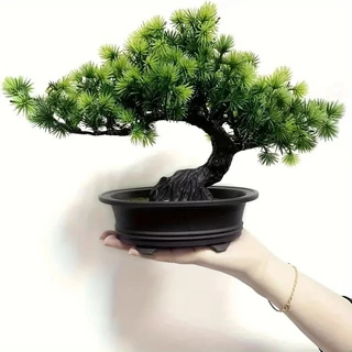 Bonsai Artificial De Plástico Natural Realista P/ Decoração Casamento, Arranjos,Festas e Casa - DZ802029 (SEM VASO)