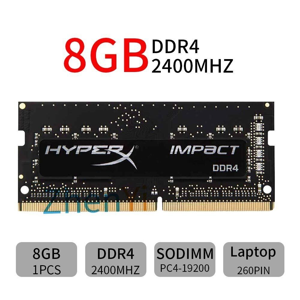 Barrette RAM DDR4 8GB 2400MHz SODIMM Pour PC Portable - Garantie à Vie, Non ECC, 1.2V