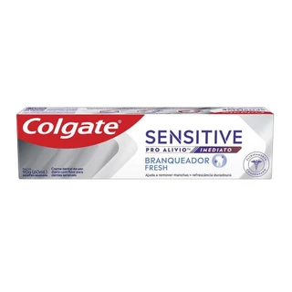 Creme Dental Colgate Sensitive Pro-Alívio Imediato Branqueador 90g em Oferta na Shopee