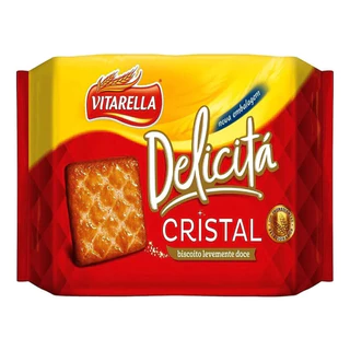 Biscoito Vitarella Delicitá De Cristal Doce Sem Sal 414 G