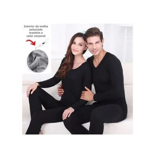 Roupa Plus Size Conjunto Térmico Peluciado segunda pele neve frio intenso
