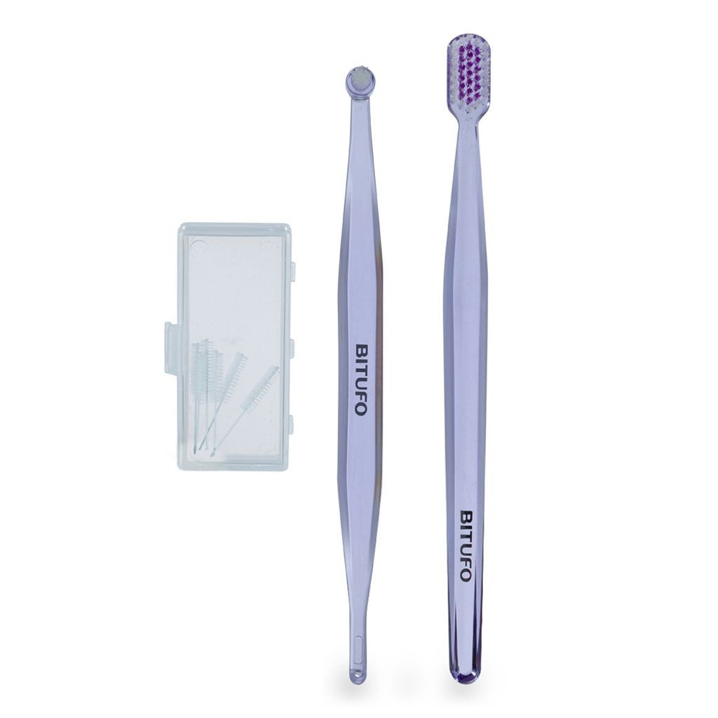Kit Ortodôntico Bitufo Cilíndrico Cores Sortidas 1 Escova Dental, 1 ...