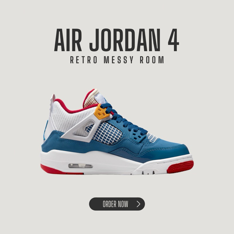 Nike Air Jordan 4 Retro Messy Room Tênis Unisexo De Qualidade Premium ...