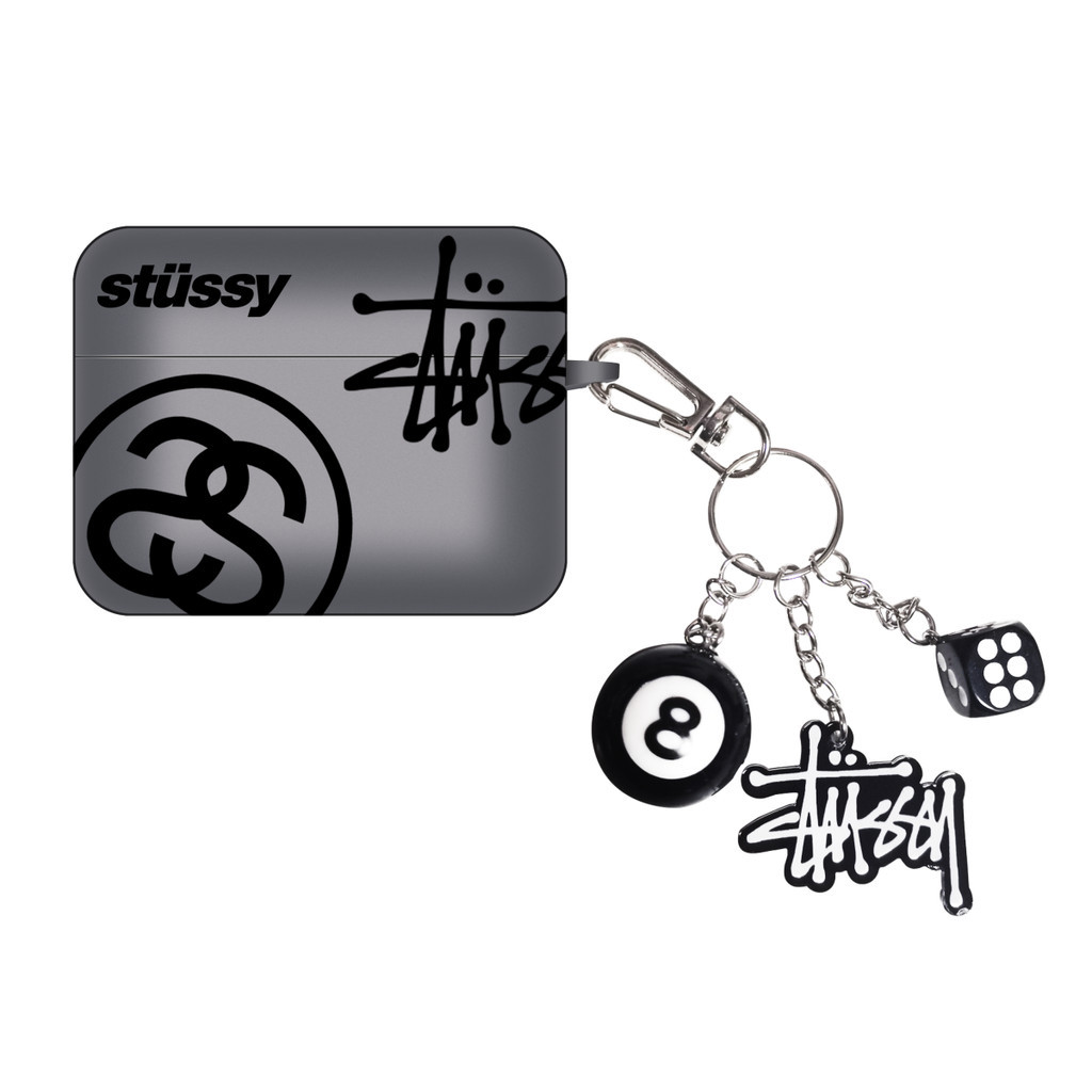 COOL STUSSY Soft TPU Casing With Keychain Compatible For AIRPODS 4