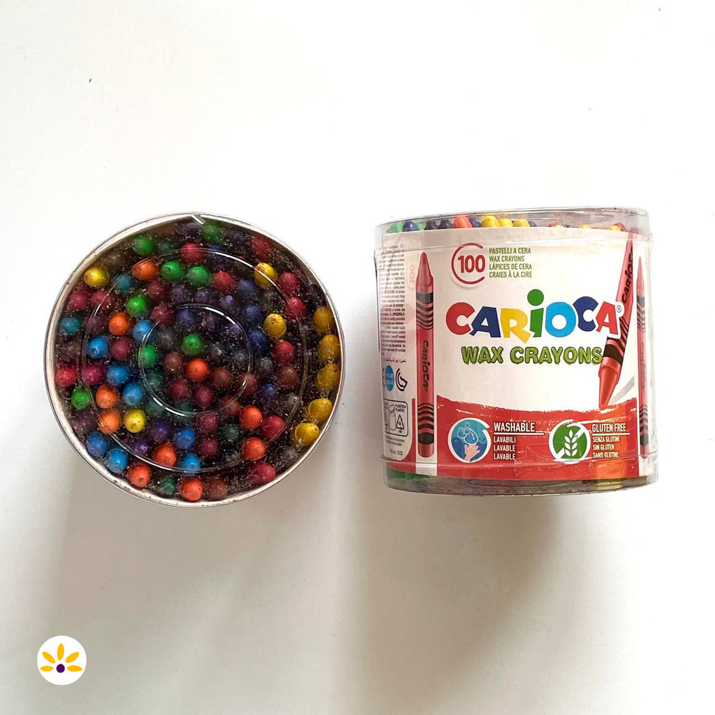 Giz de Cera Carioca Wax Crayons - 12, 24 Cores ou 100 Gizes