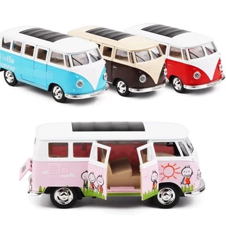 Carrinho Volkswagen Kombi Brinquedo tamanho Escala 1/32 Com Aberturas de Portas