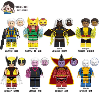Superhero Minifigures X-men Storm Gladiator Building Block Doll Collection Modelo de brinquedo de aniversário